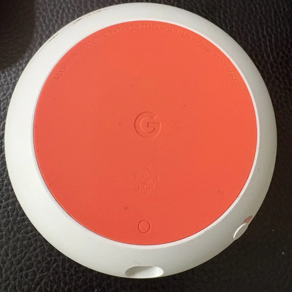 Google Home Mini Smart Speaker Chalk H0A 1st Gen Gray Coral No Cord Small Hole